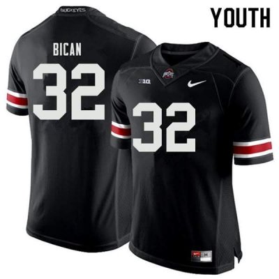 NCAA Ohio State Buckeyes Youth #32 Luciano Bican Black Nike Football College Jersey CPQ8645TC